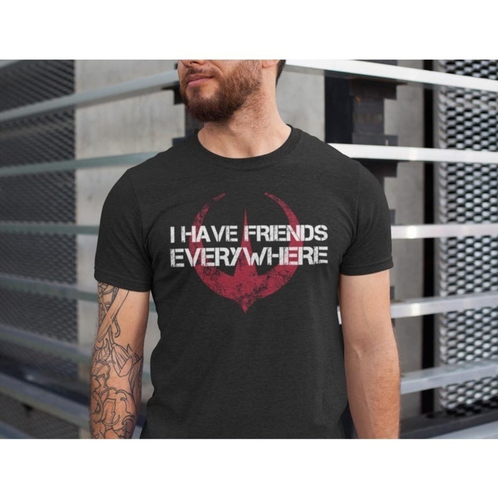 I Have Friends Everywhere Unisex Jersey Tee Black